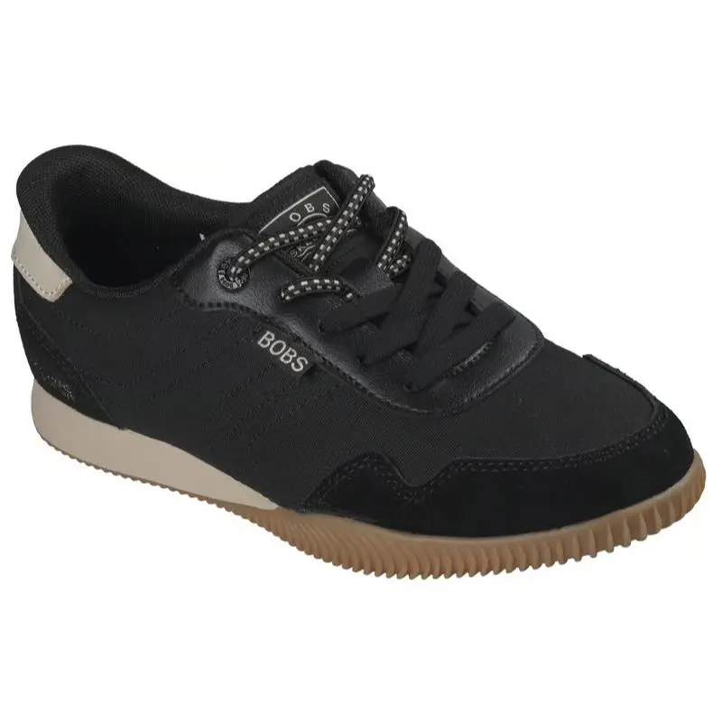 Womens Skechers Slip Ins Bobs Starlight Black Suede Shoes