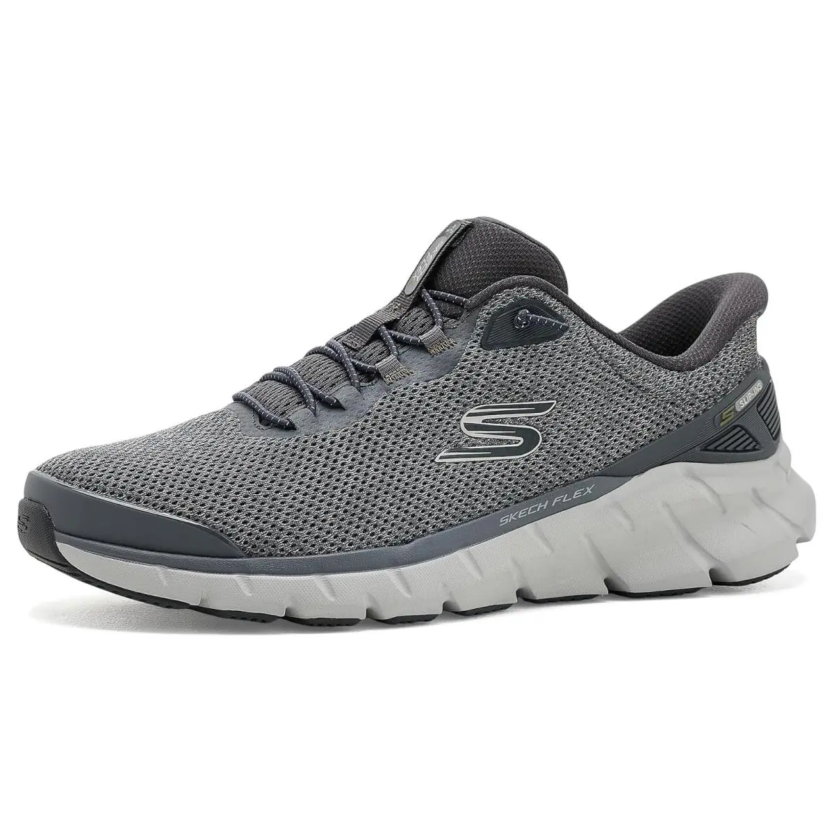 Man`s Sneakers Athletic Shoes  Skech-flex 4.0 Hands-free Slip Gray by Skechers