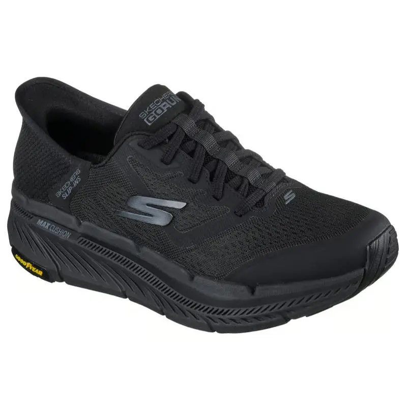 Mens Skechers Slip Ins Max Cushioning Premier 2.0 Black Knit Shoes