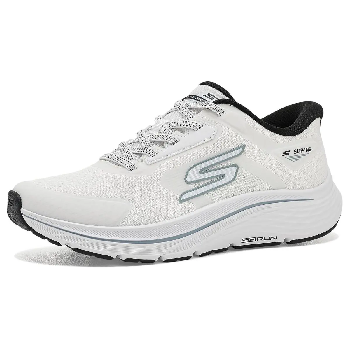 Man`s Shoes  Go Run Consistent 3 Hands-free Slip-ins White/Black by Skechers