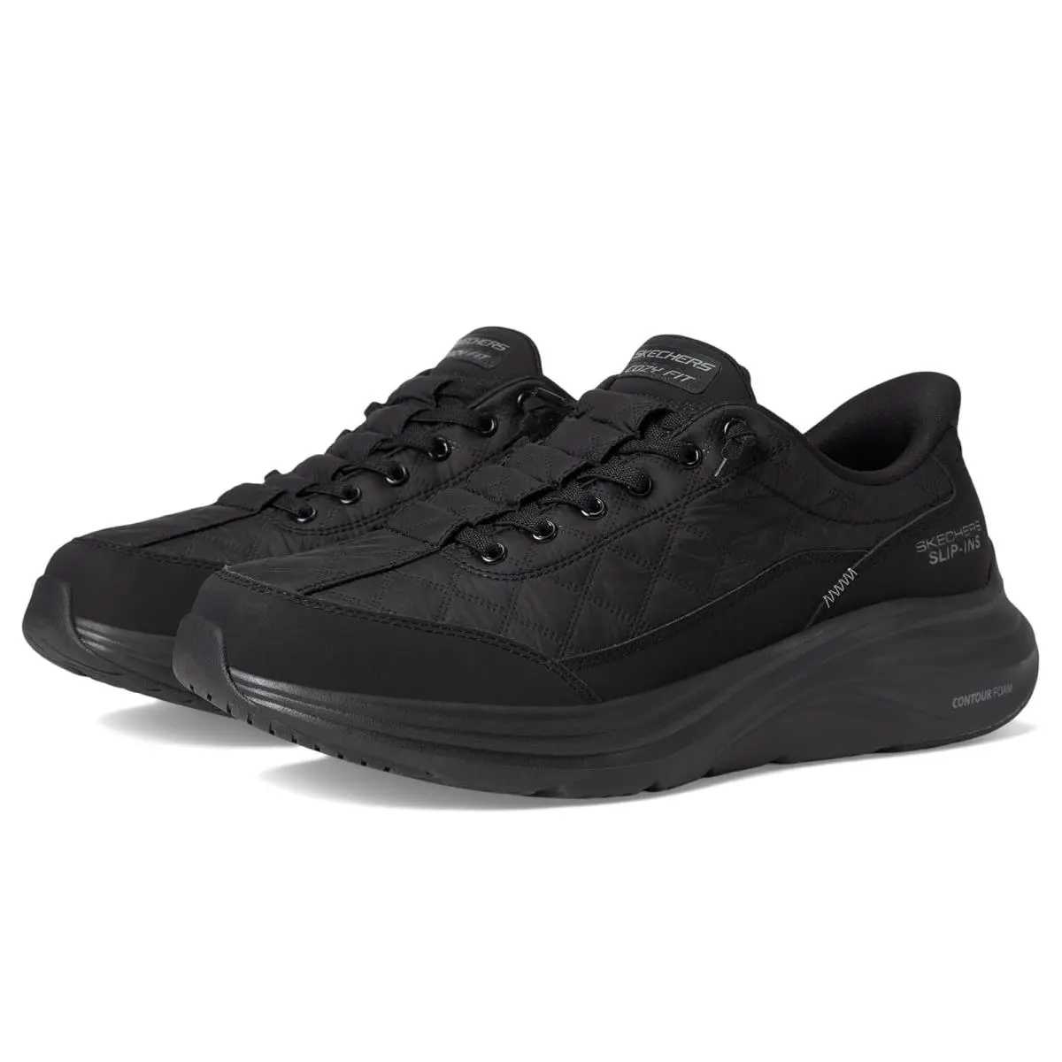 Man`s Shoes Skechers Contour Foam Cozy Fit Hands Free Slip