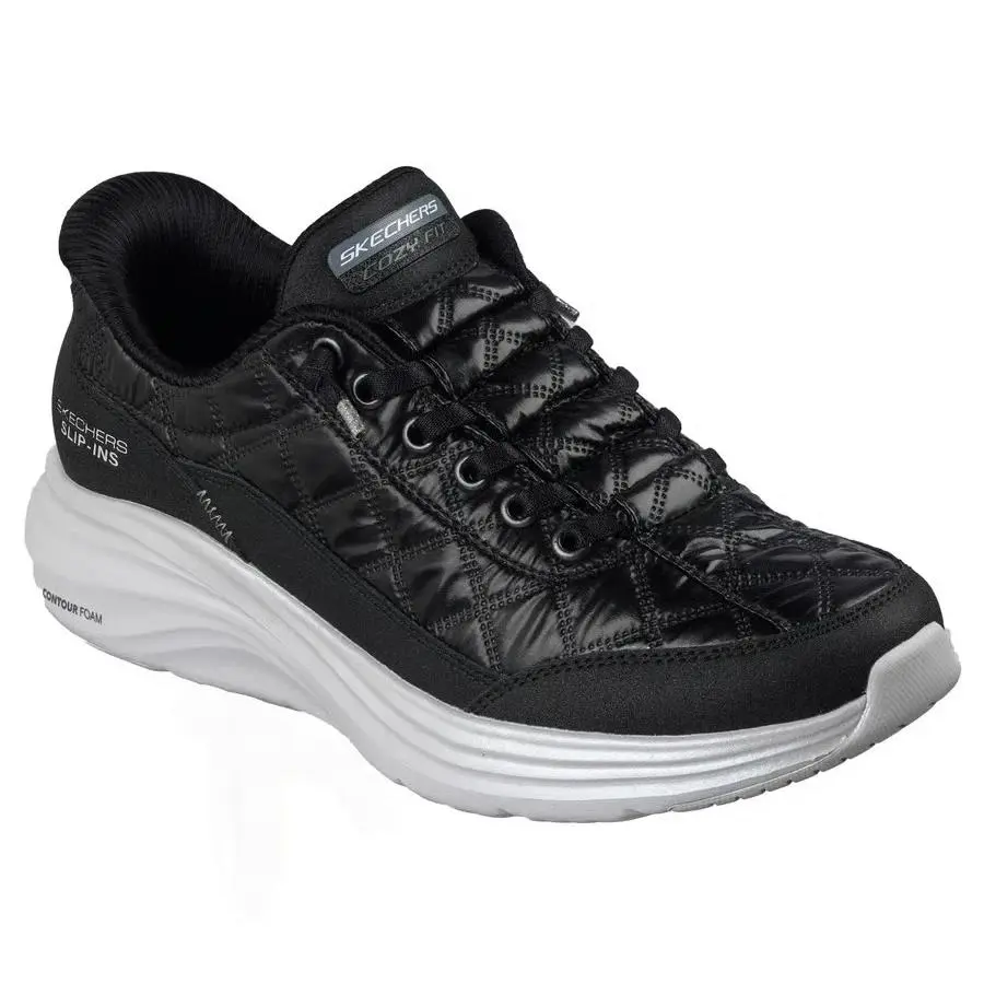 Skechers Shoes`s Women Cozy Fit Slip Ins Sport Black Comfort Memory Foam 150508