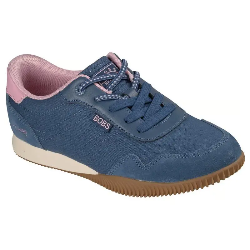Womens Skechers Slip Ins Bobs Starlight Navy Suede Shoes