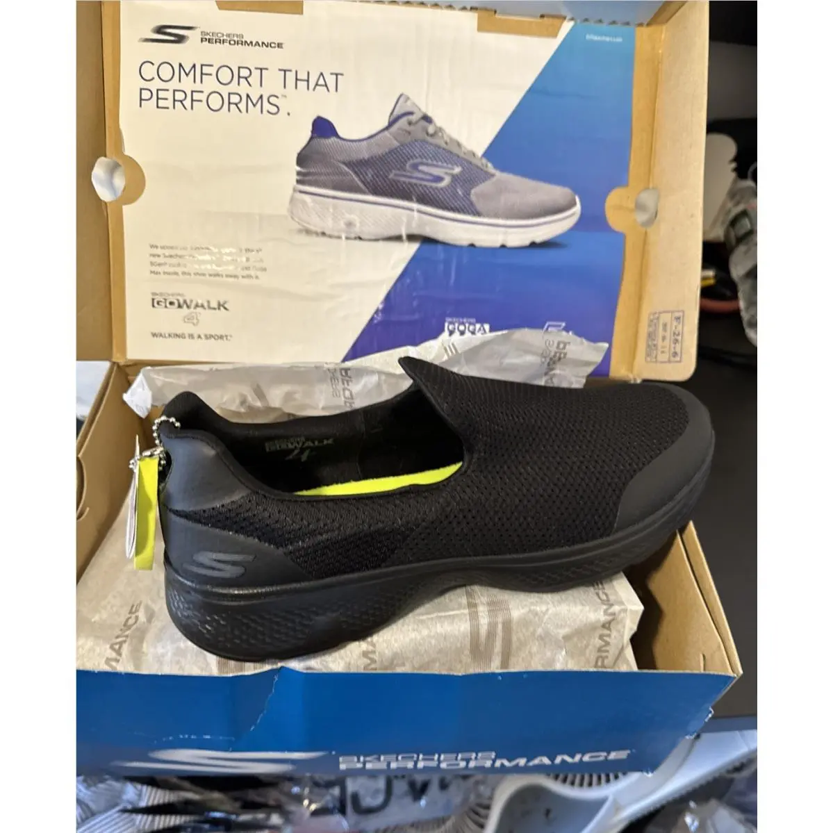 Skechers shoes - SKECHERS GO WALK 4 - WALK - 541552 - Black (UPC: 190211884855) 8