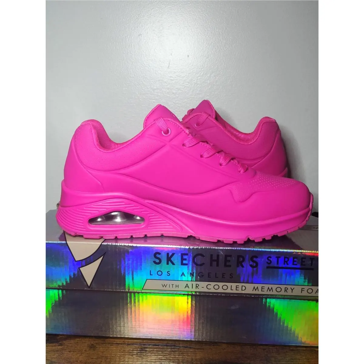 Skechers shoes - Skechers Street Los Angeles Neon-Orange - 73667/NORG - Pink 2