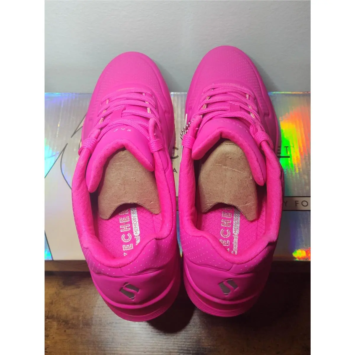 Skechers shoes - Skechers Street Los Angeles Neon-Orange - 73667/NORG - Pink 5