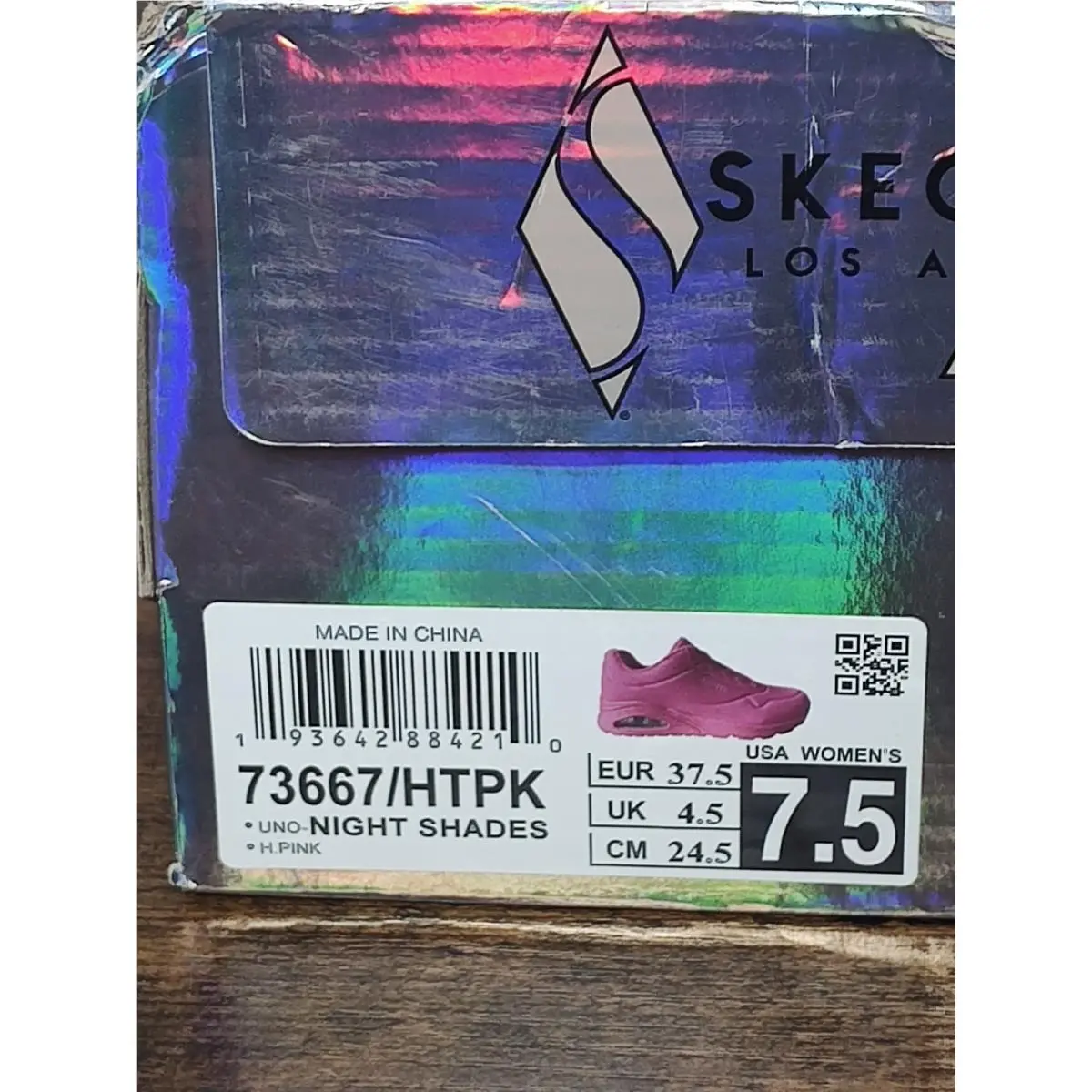 Skechers shoes - Skechers Street Los Angeles Neon-Orange - 73667/NORG - Pink 7