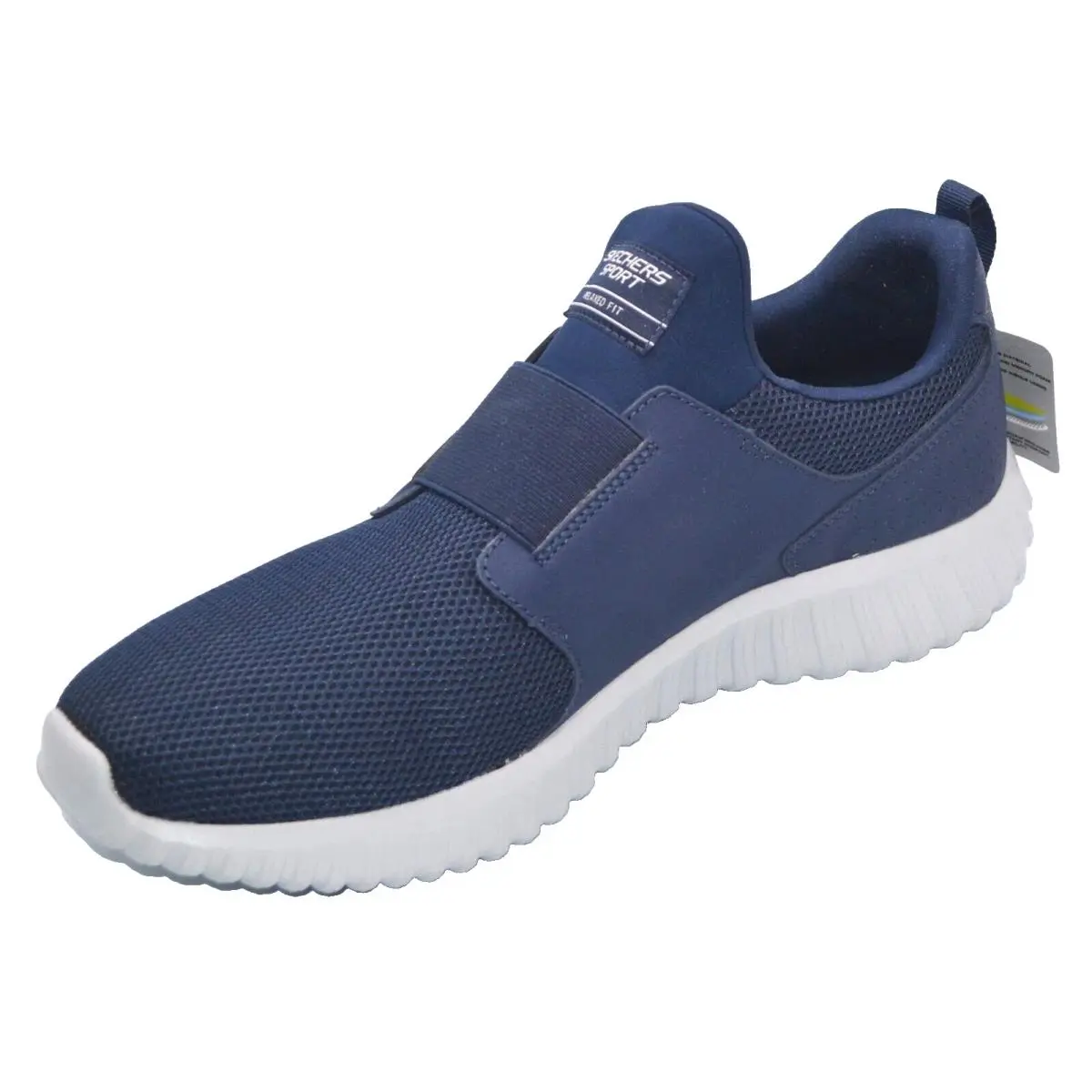 Skechers Relaxed Fit Air Cooled Blue Gray Outsole Men`s Shoes Size US 12