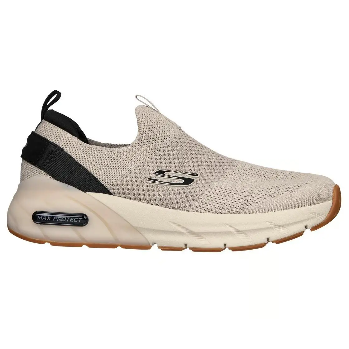 Skechers Men Slip-in Max Protect Sport Capra Taupe Sneakers Size 10.5