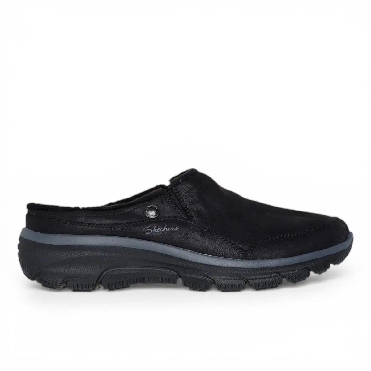 Skechers Latte 2 Clog Womens Size 9.5 Black Water Repel Fabric 167870-BLK