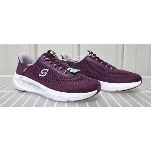 Skechers S Sport Step-ins Prancie Burgundy Red Athletic Sneakers -- Women`s 9.5