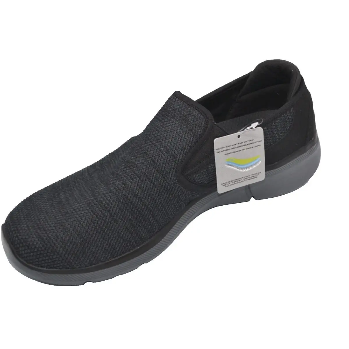 Skechers Sumnin Air Cooler Memory Foam Charcoal Gray Sole Men`s Shoes Size 12