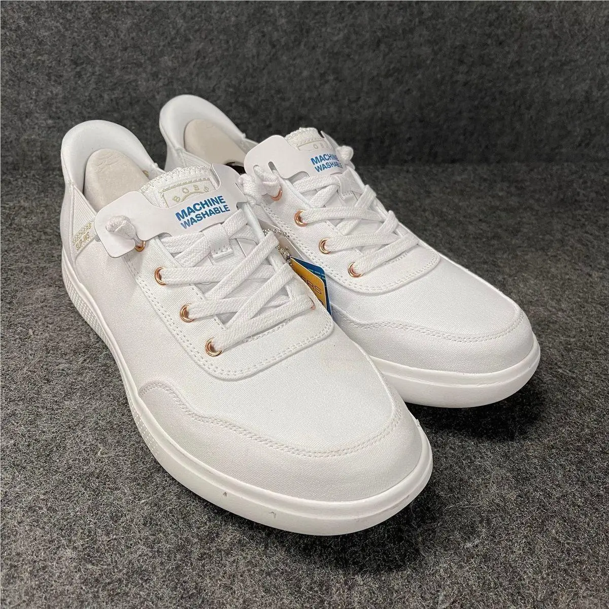 Skechers Slip-ins Skip Cute Slip-on Shoes Women`s Size US 10 White