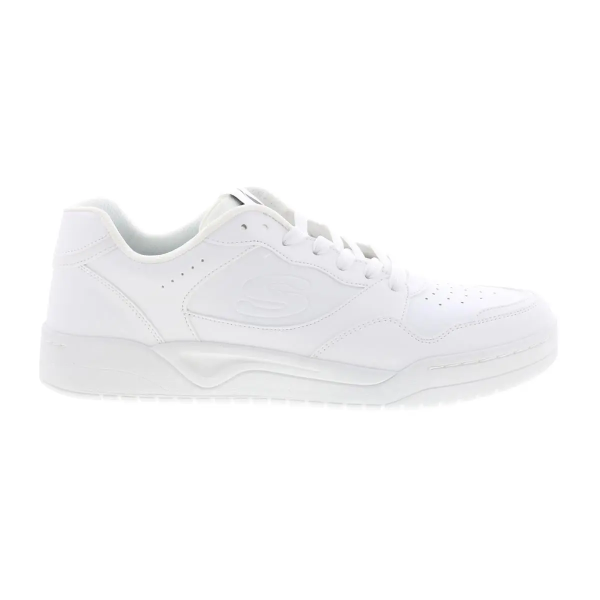 Skechers Koopa Volley Low Varsity Mens White Lifestyle Sneakers Shoes 12