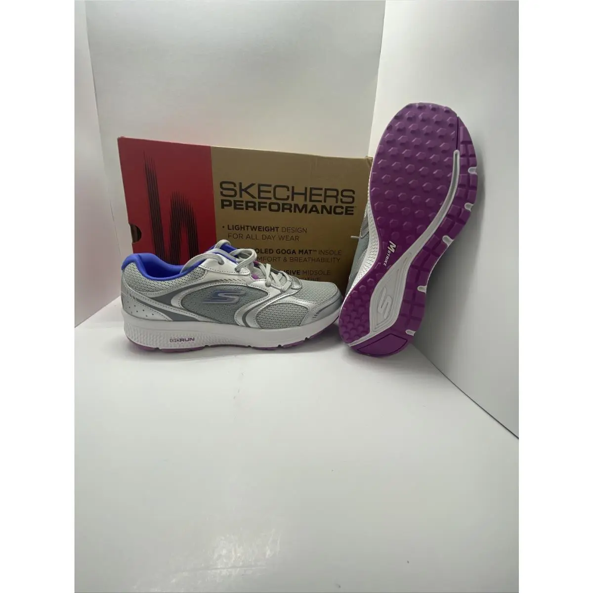 Skechers shoes - SKECHERS Go Run Einheitlich Leichte - Silver 1