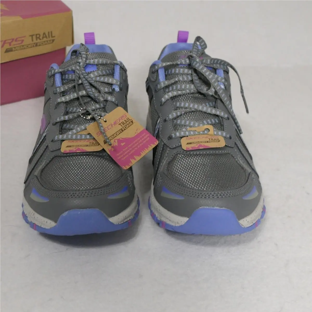 Skechers Womens Sneakers 11 Grey Purple Hillcrest Vast Adventure Gorpcore Hiking