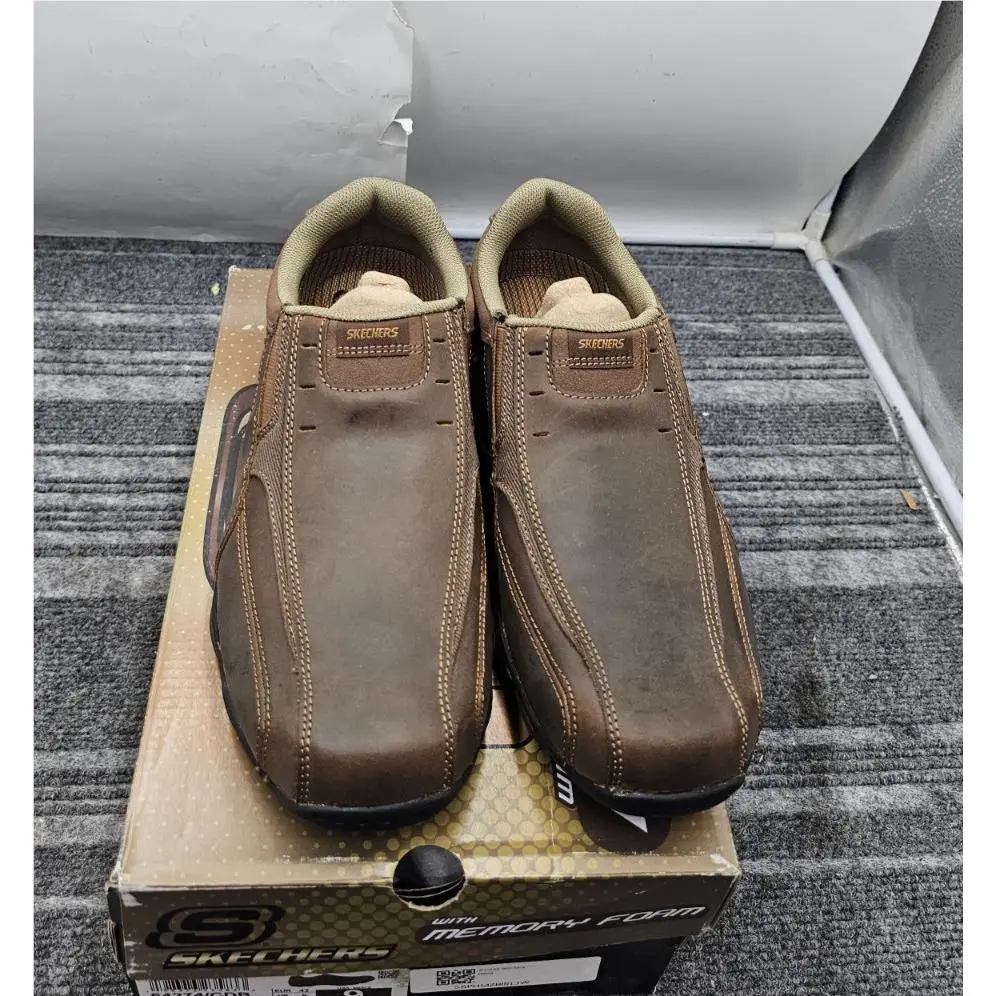 Skechers 64274 Men Diameter Nerves Memory Foam Brown Shoes Size 9