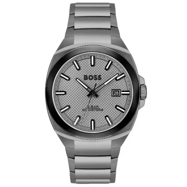 Walker 1514137 Grey Dial Bracelet Quartz 41MM Mens Watch by Hugo Boss