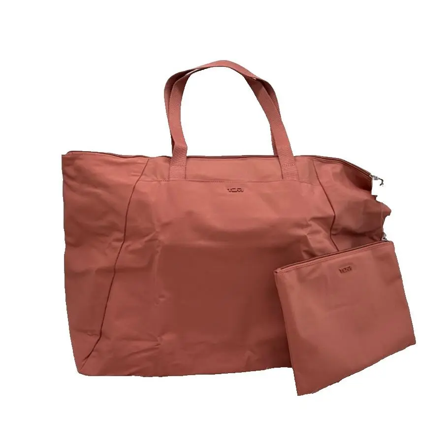 Tumi Voyageur Just in Case LG Packable Lightweight Nylon Tote-pink Clay