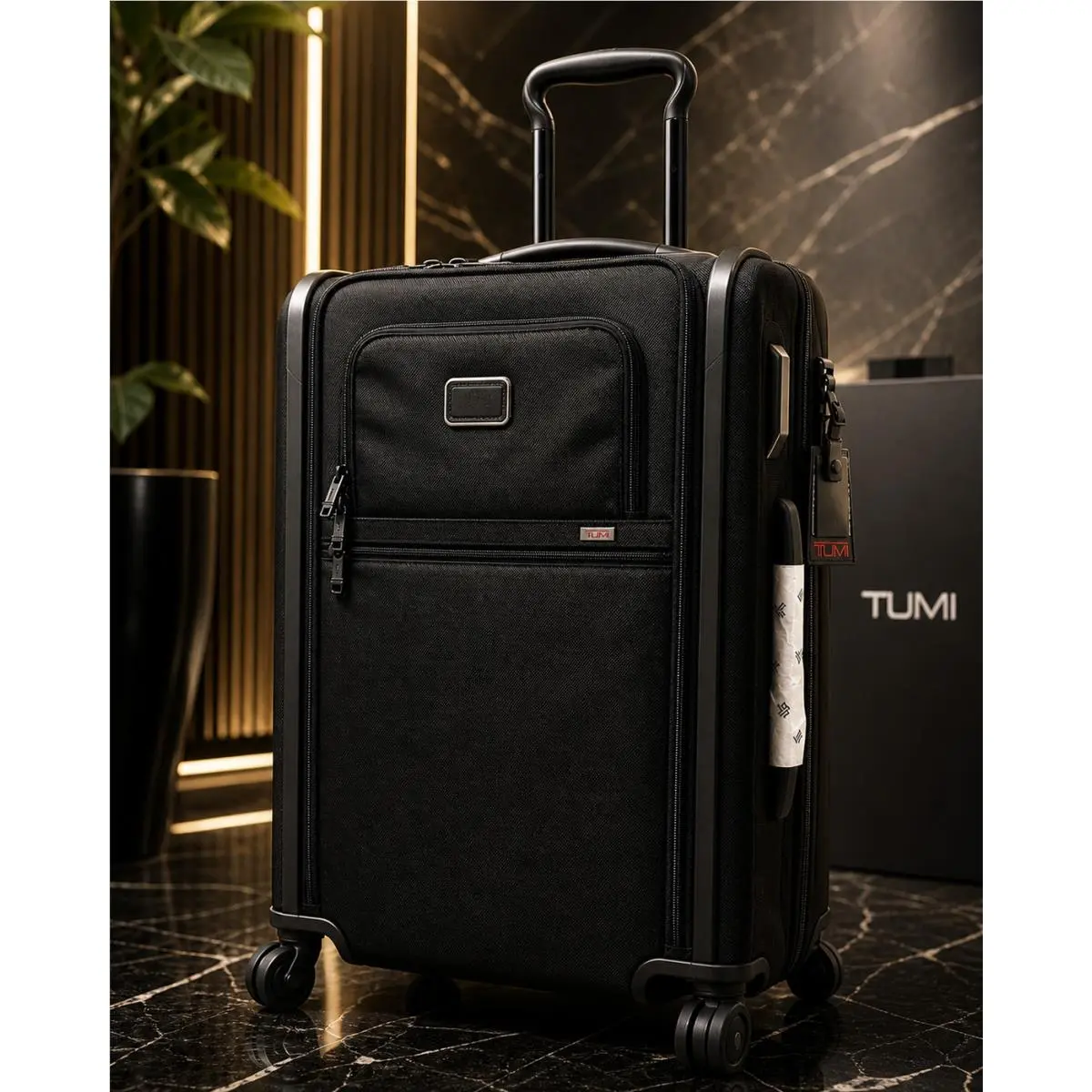 Tumi Alpha 3 Expandable Spinner 26” Black Ballistic Nylon 4 Wheel Suitcase 83L