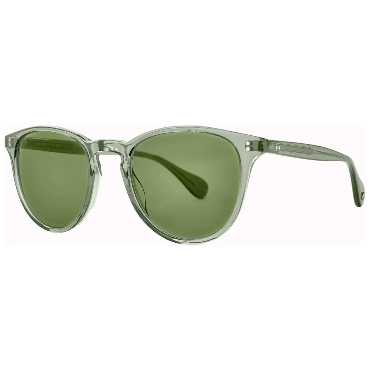 Manzanita P3 Vintage Style Round Sunglasses - 2151-50 - Japan Juniper/Green (JUNGRN) by Garrett Leight