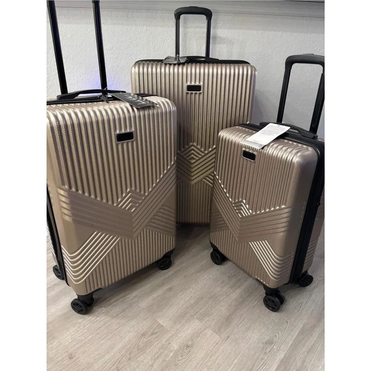 Heys Nicole Miller Nicki 3 Piece Luggage Set Color: Gold