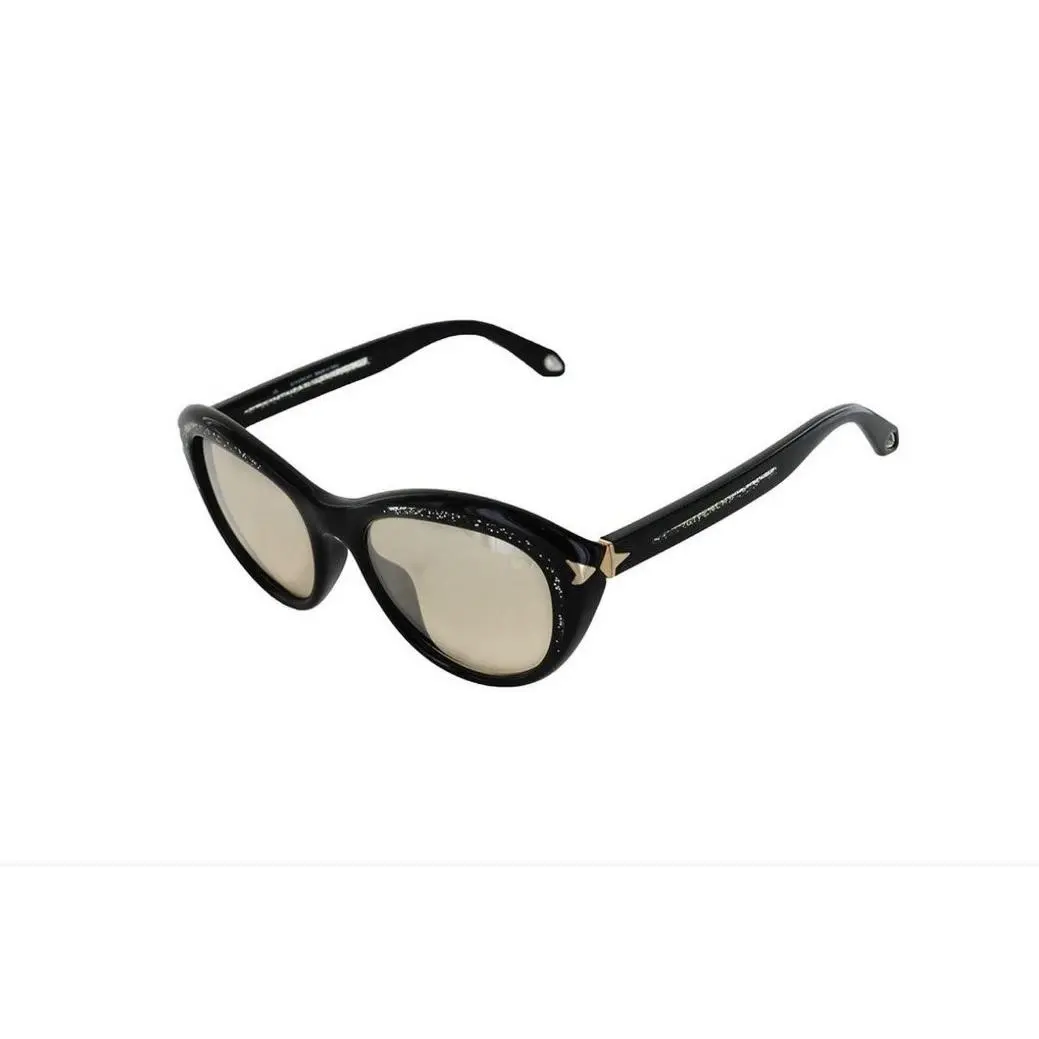 Givenchy Women`s Sunglasses SGV931 975X Black Cat Eye Gold