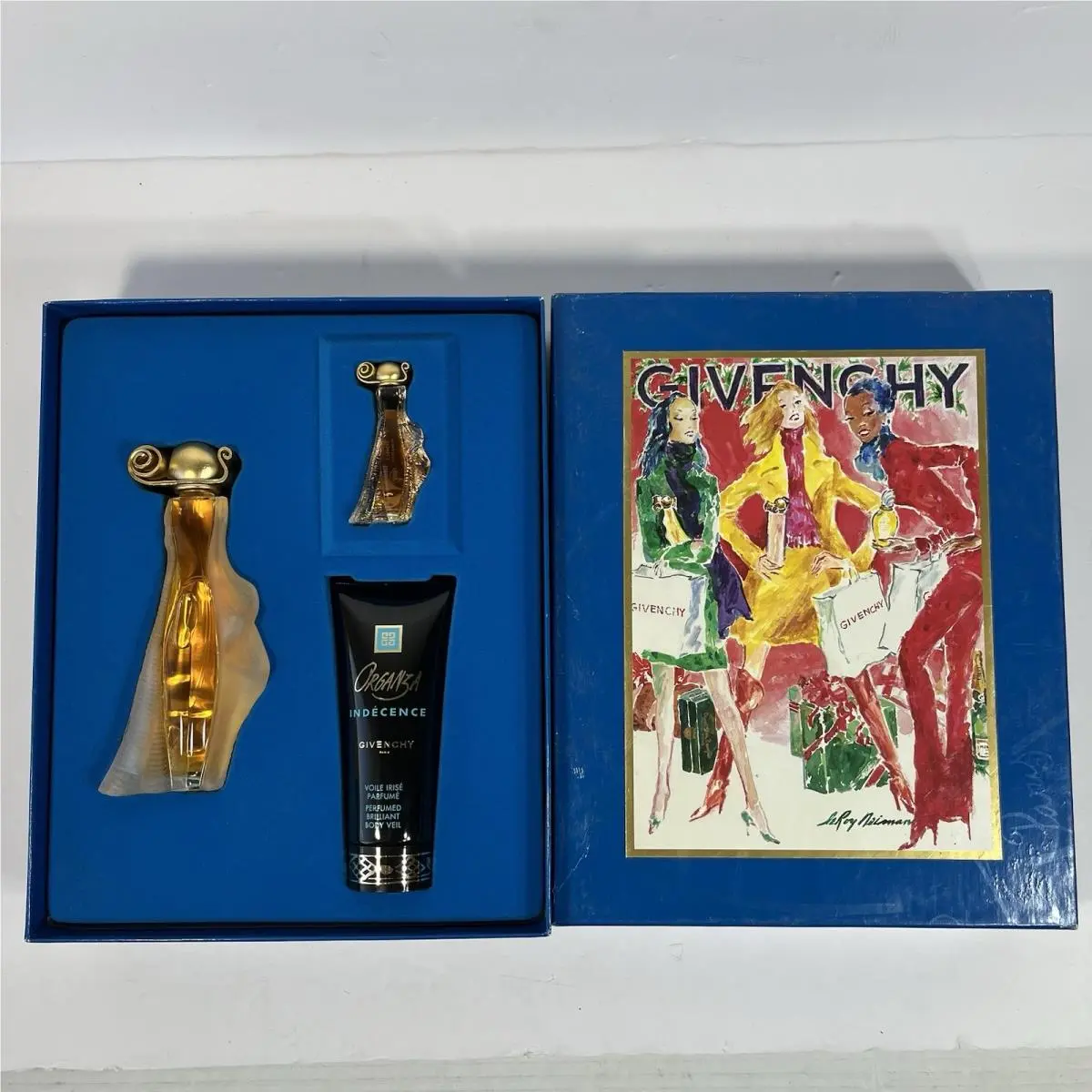Organza Indecence Givenchy Eau de Parfum Box Set 1.7oz 50ml Mini Lotion 100ml