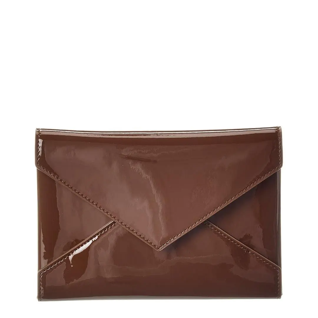 Saint Laurent Patent Passport Case Women`s Brown by Yves Saint Laurent