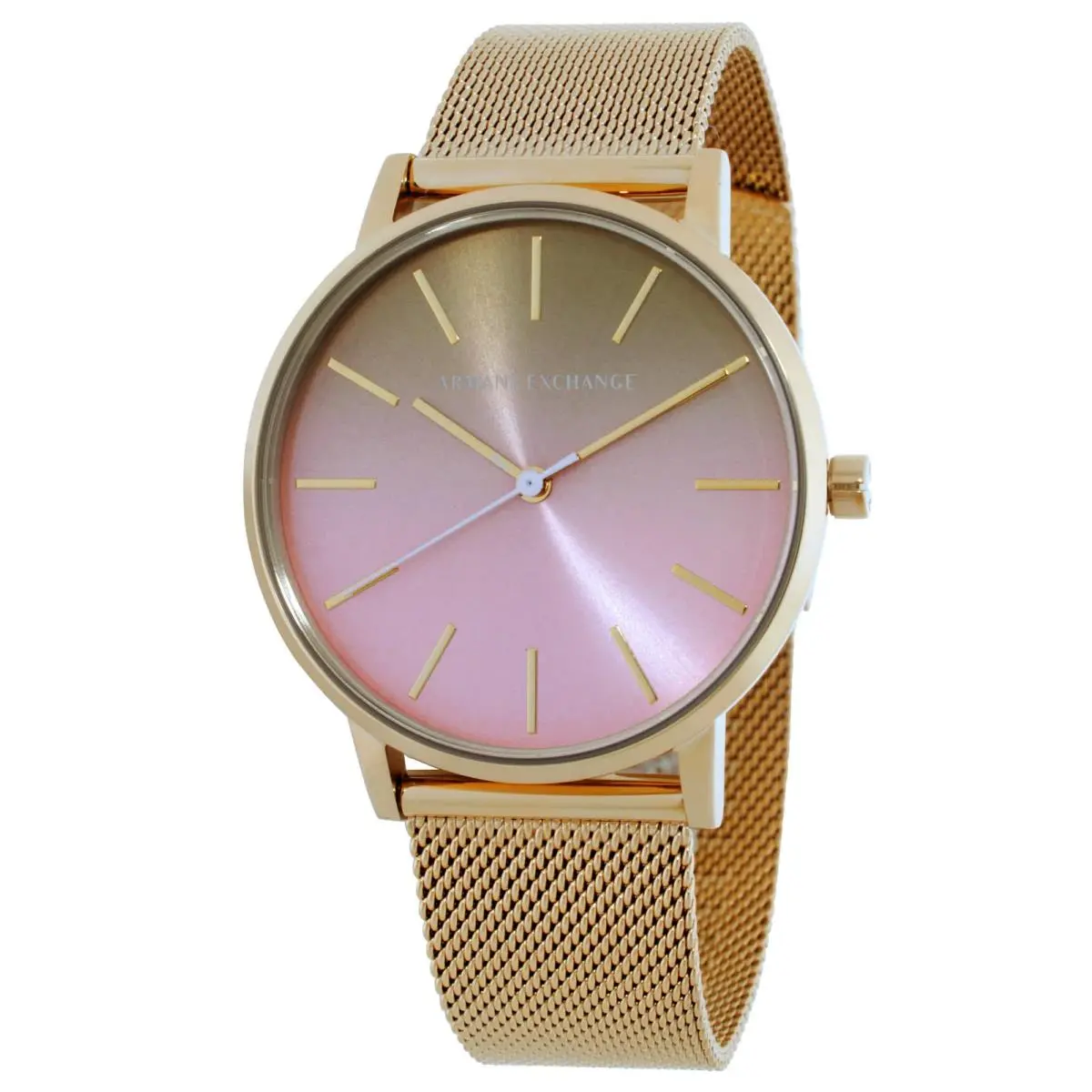 Armani Exchange Quartz Pink Dial Ladies Watch AX5619