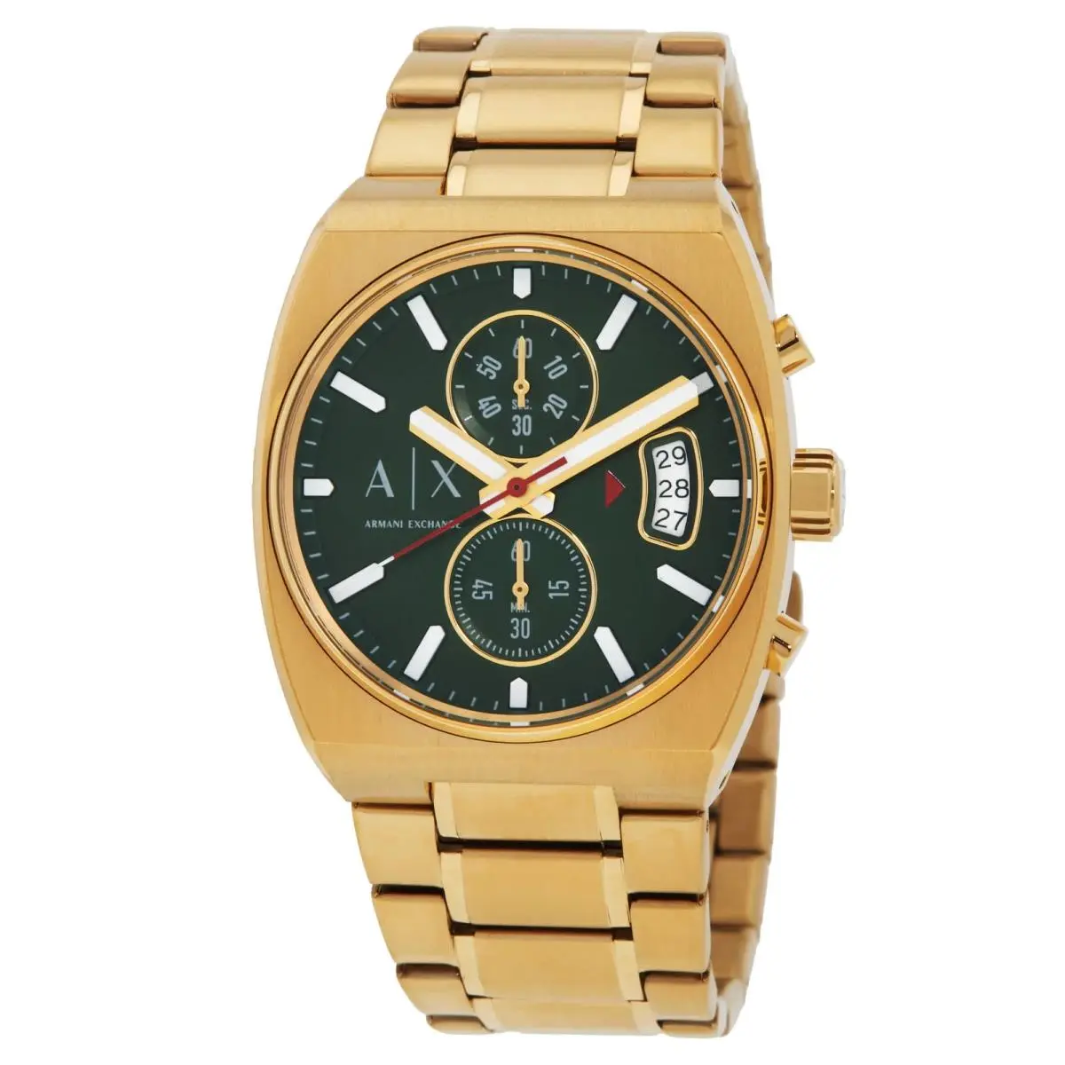 Armani Exchange Oliver Chronograph Quartz Green Dial Men`s Watch AX2822