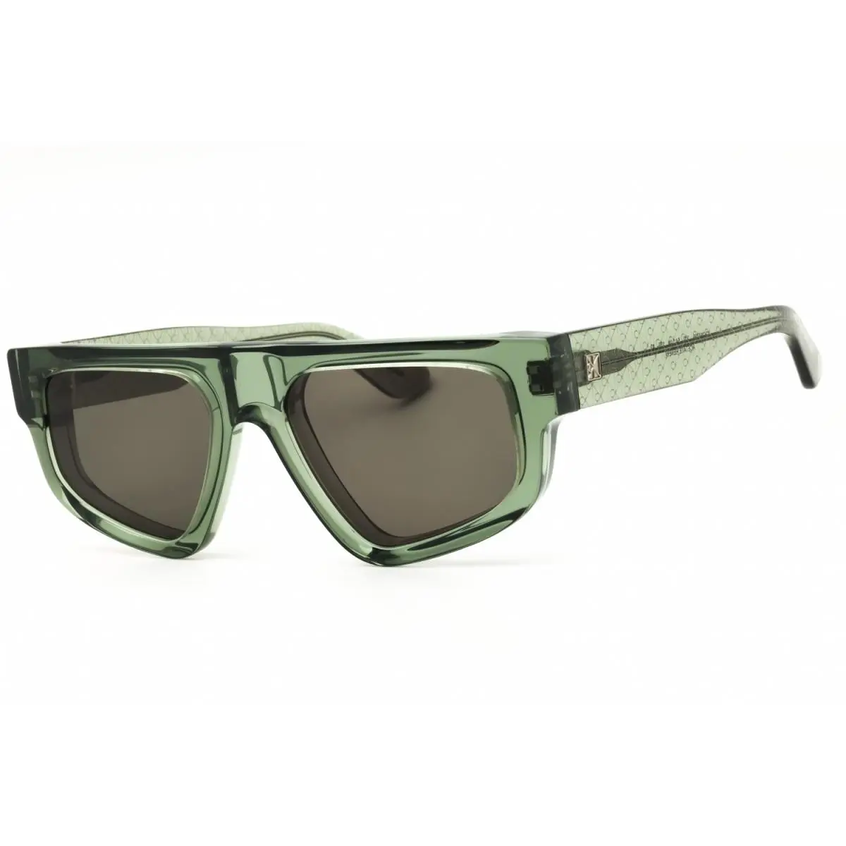 CK25539S 300 Transparent Green/green 54-19-150 Sunglasses by Calvin Klein