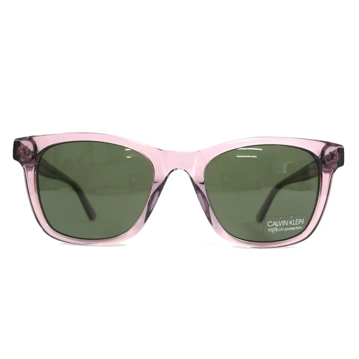 Calvin Klein Sunglasses CK20501S 535 Transparent Purple Square with Green Lenses