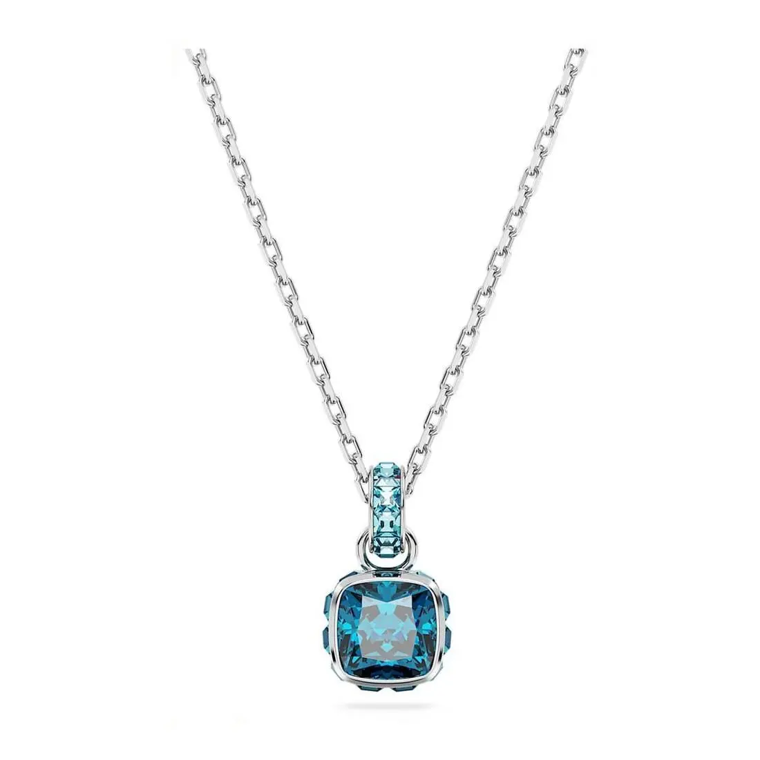 Birthstone Pendant Square Cut 5651704 5651792 5651707 5651791 Blue-December-5651707 by Swarovski