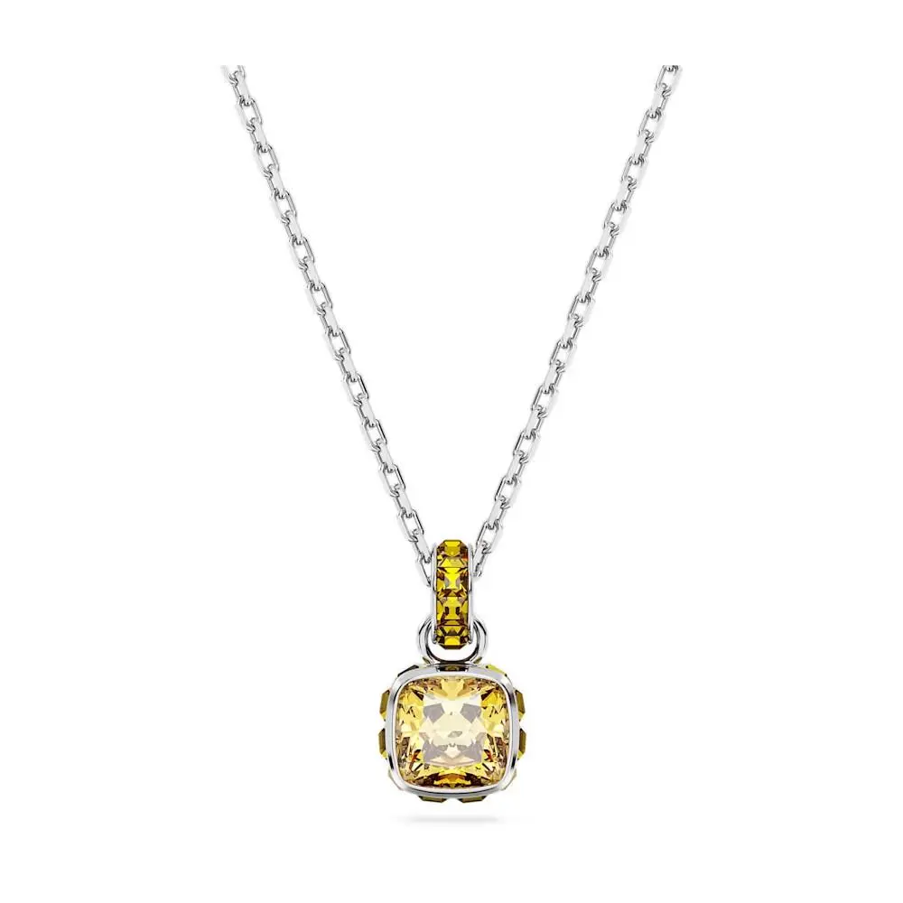 Birthstone Pendant Square Cut 5651704 5651792 5651707 5651791 Yellow-November-5651792 by Swarovski