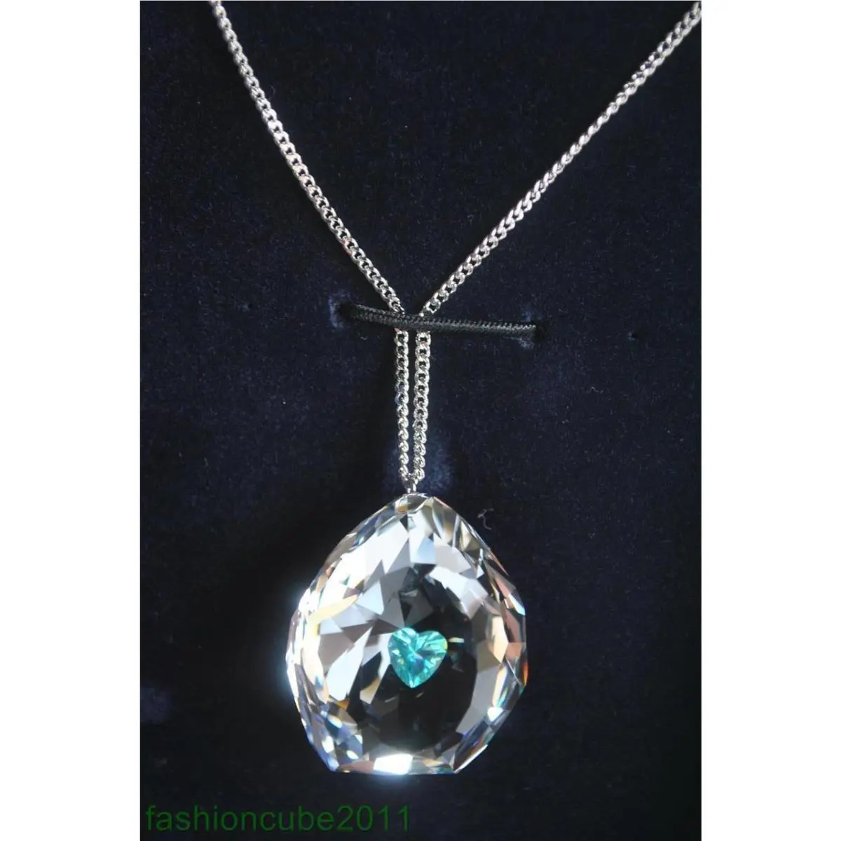 Neon Mint Heart Pendant -1119266 by Swarovski