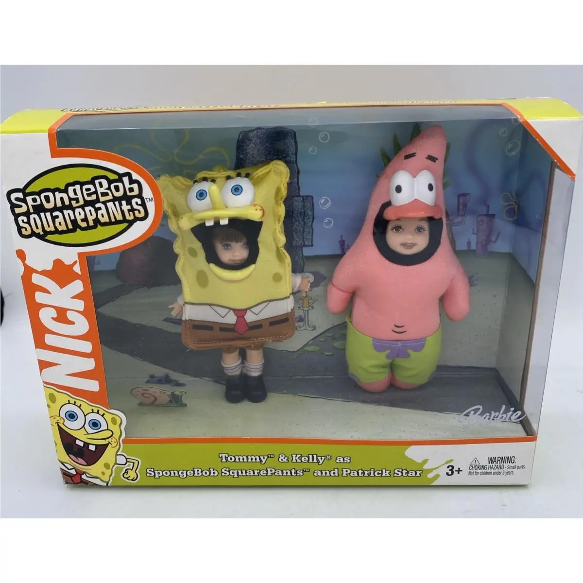 Vintage Barbie Tommy Kelly as Spongebob Squarepants and Patrick Star 2004