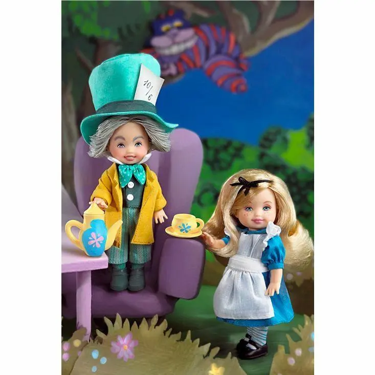 Disney Barbie 2002 Kelly Tommy As Alice The Mad Hatter Collector Edition
