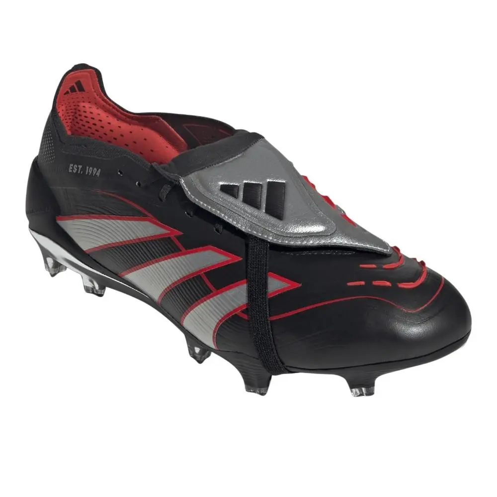 Adidas shoes - adidas Predator Elite Obsidian Strike FoldOver Tongue Firm Ground - JS0563 - Black 0