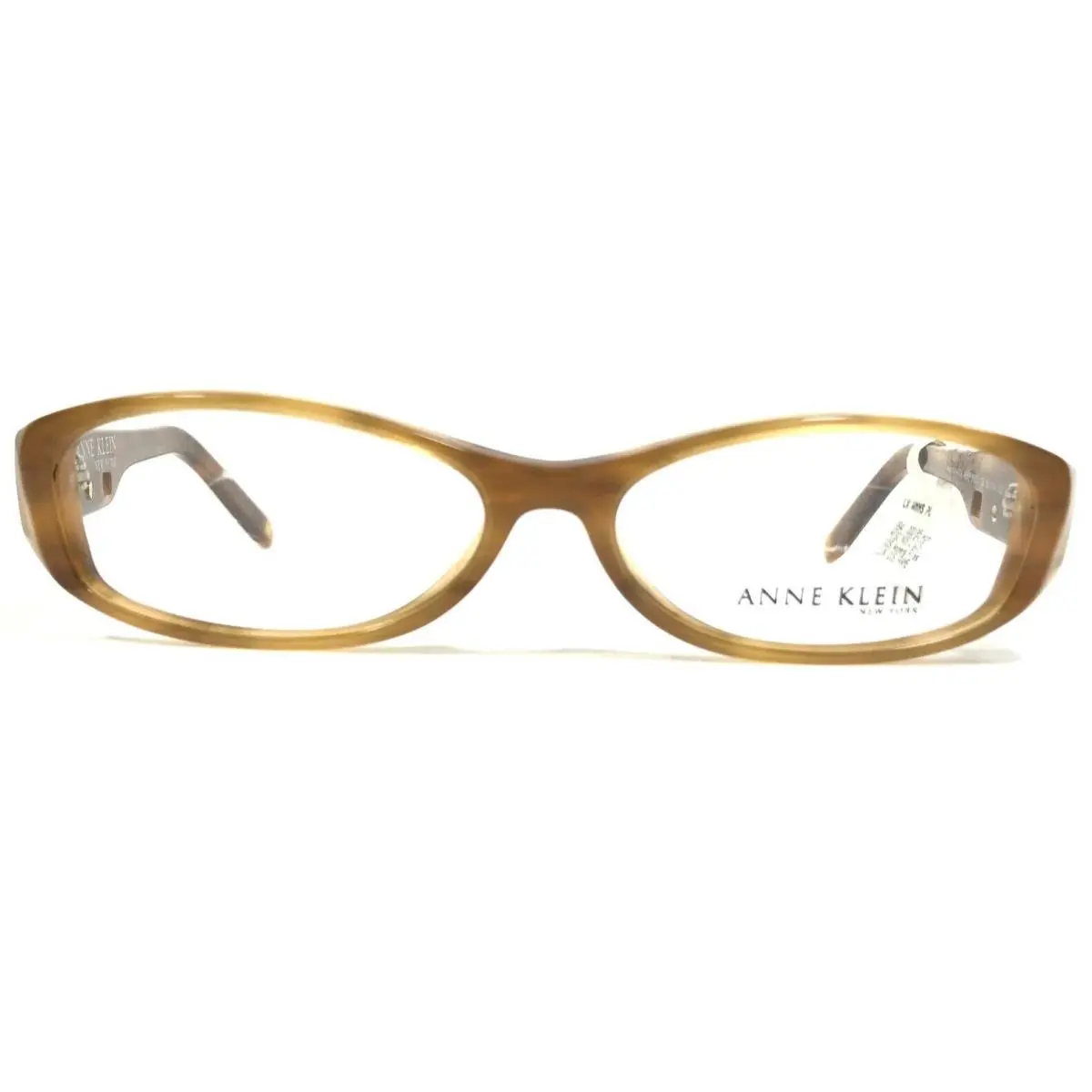 Anne Klein Eyeglasses Frames Akny 8059 156 Brown Horn Oval Full Rim 52-14-135