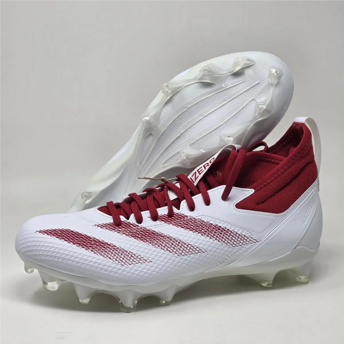 Adidas Adizero Impact Football Cleats Mens Size 9 White Red Shoes IF2477