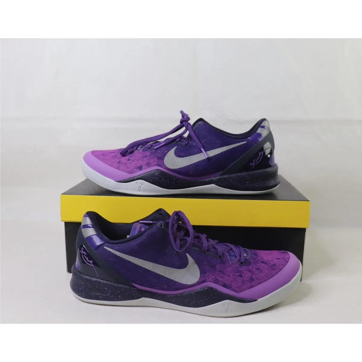 Nike Kobe System Playoffs Purple Basketball Shoes Men`s Size 14 Nos 2013 DS
