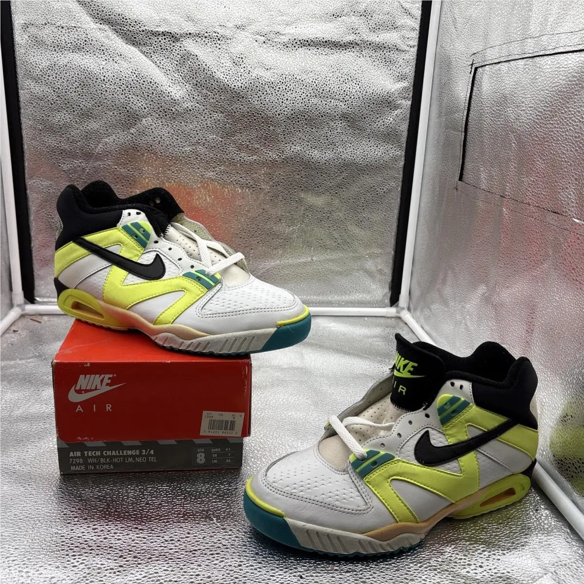 Old Stock 90s Nike Air Tech Challenge 3/4 1990 Andrea Agassi