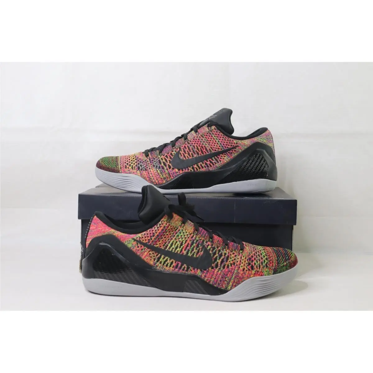 Nike ID Kobe Mens Basketball Shoes Sz 14 Multi Color Flyknit DS 2011 Rare Y2k