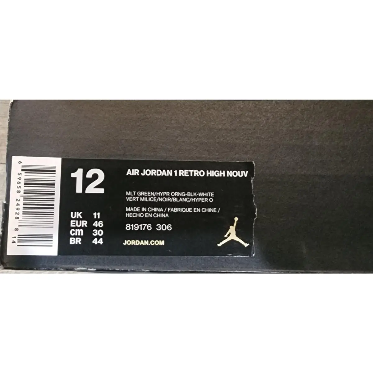 Nike shoes - Air Jordan 1 - Air - 819176-306 - Green (UPC: 0659658249288) 8