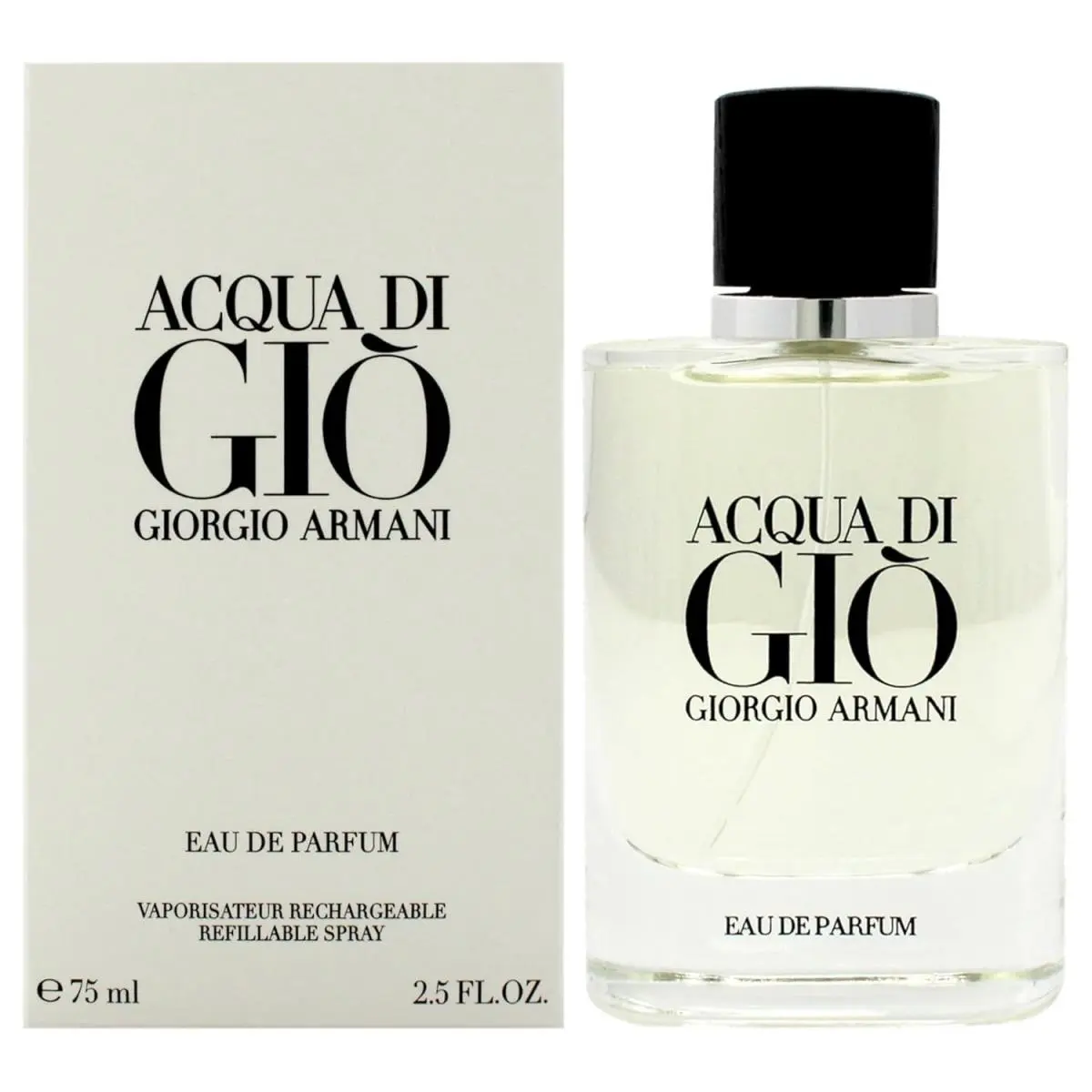 Giorgio Armani Acqua di Gio Eau de Parfum For Men Refillable Fragrance 2.5 oz Spray