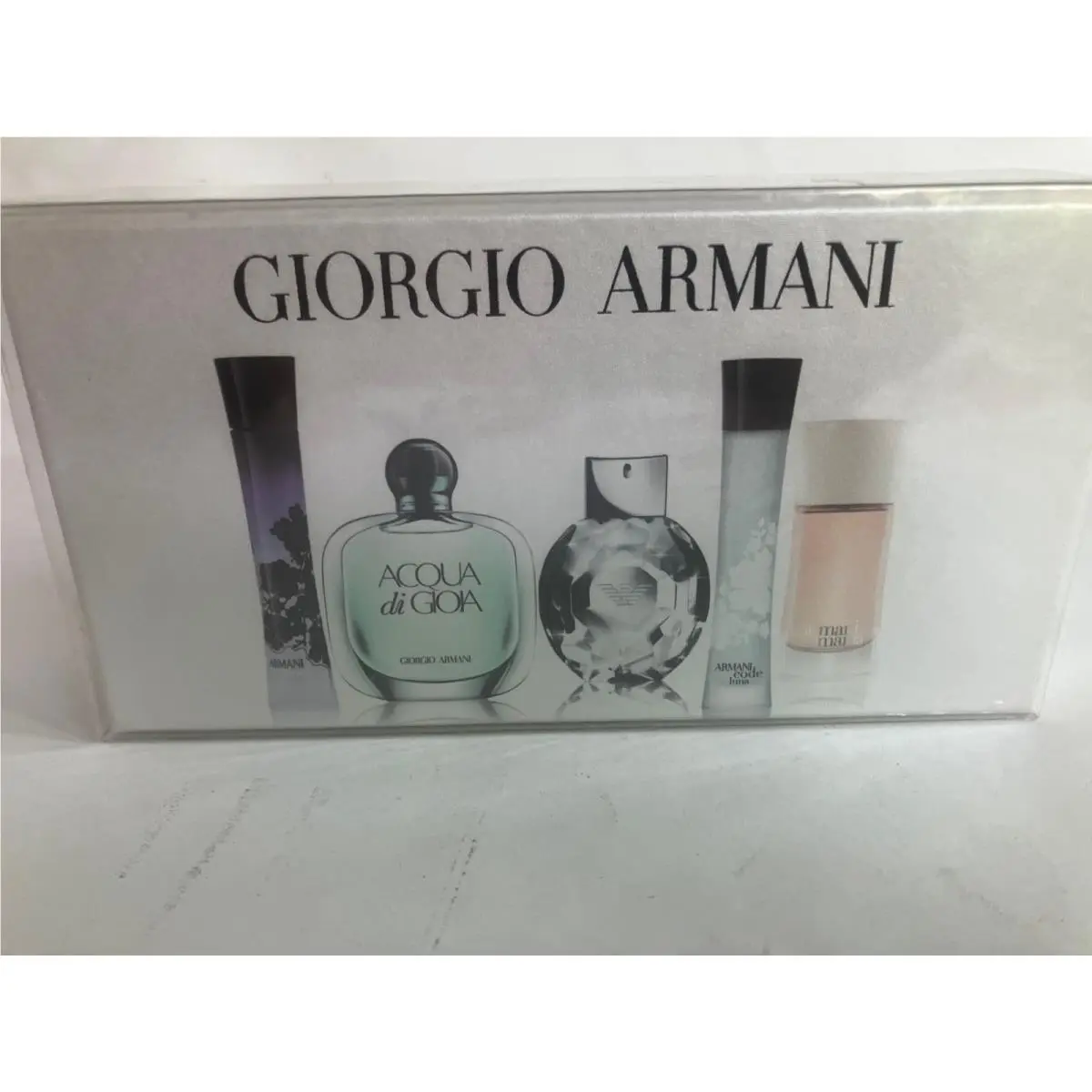 Giorgio Armani 5 Pcs Mini Splash Set For Women Rare