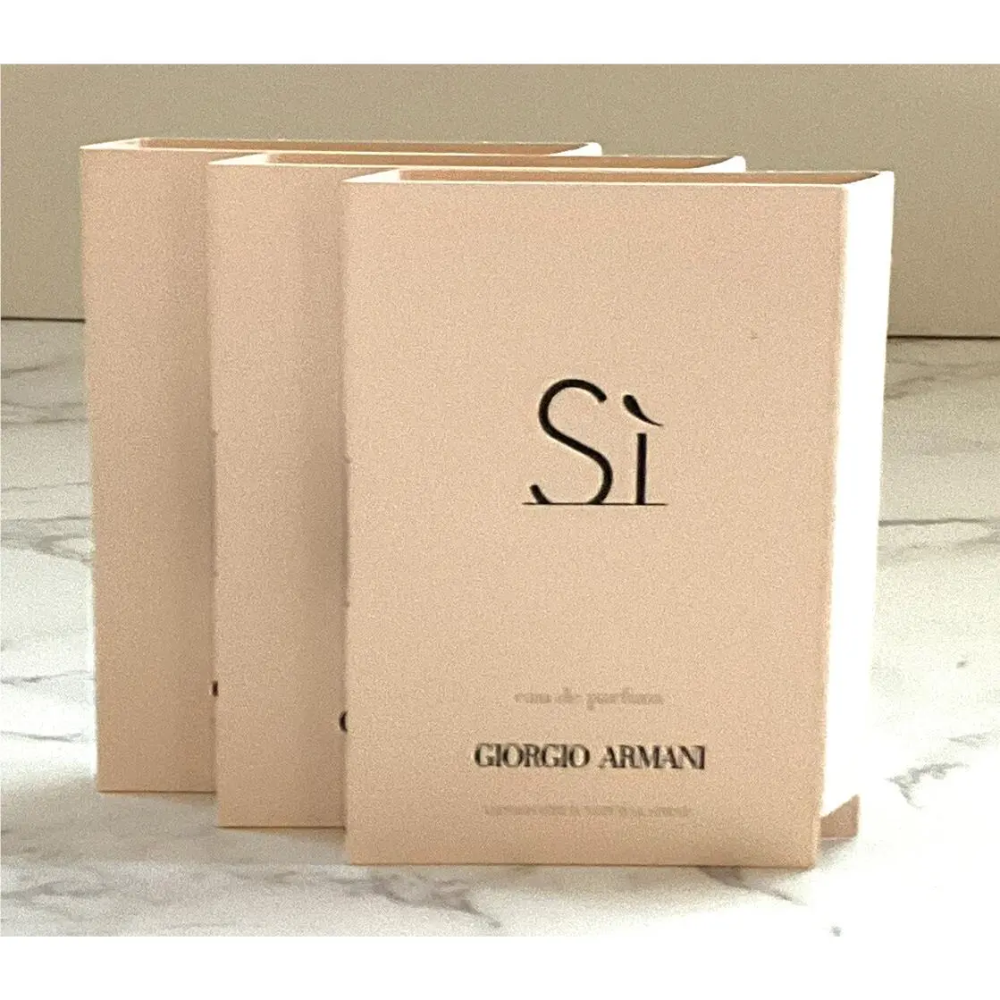 3x SI by Giorgio Armani Women Perfume 1.5ml-0.05oz Edp Spr Sample Vial