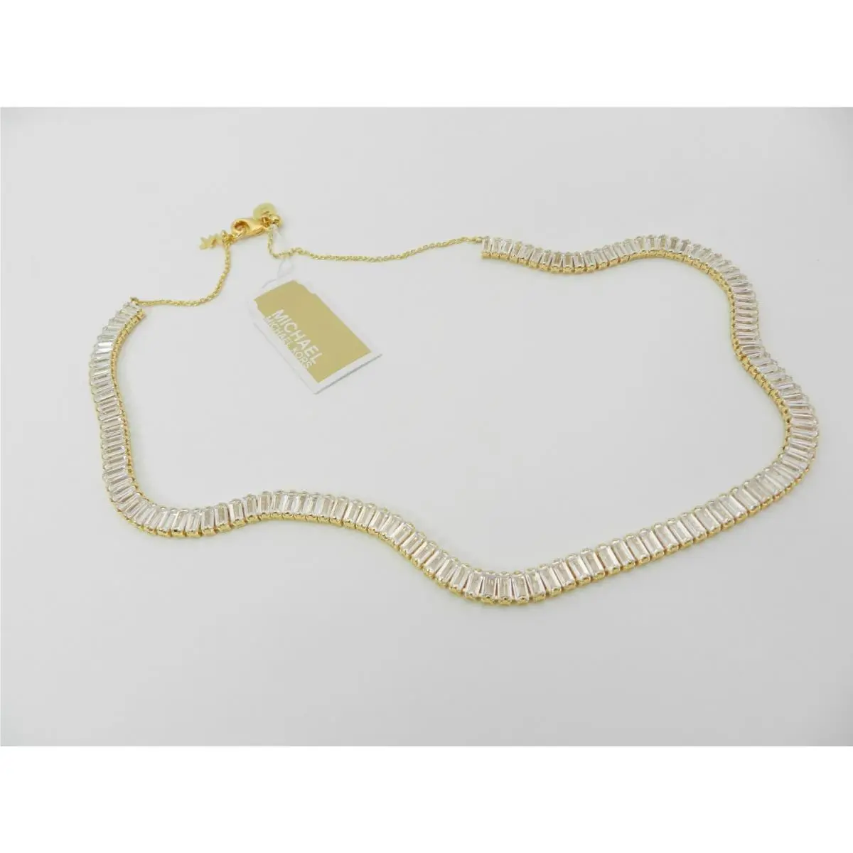 14K Gold-plated Brass Tennis Necklace by Michael Kors