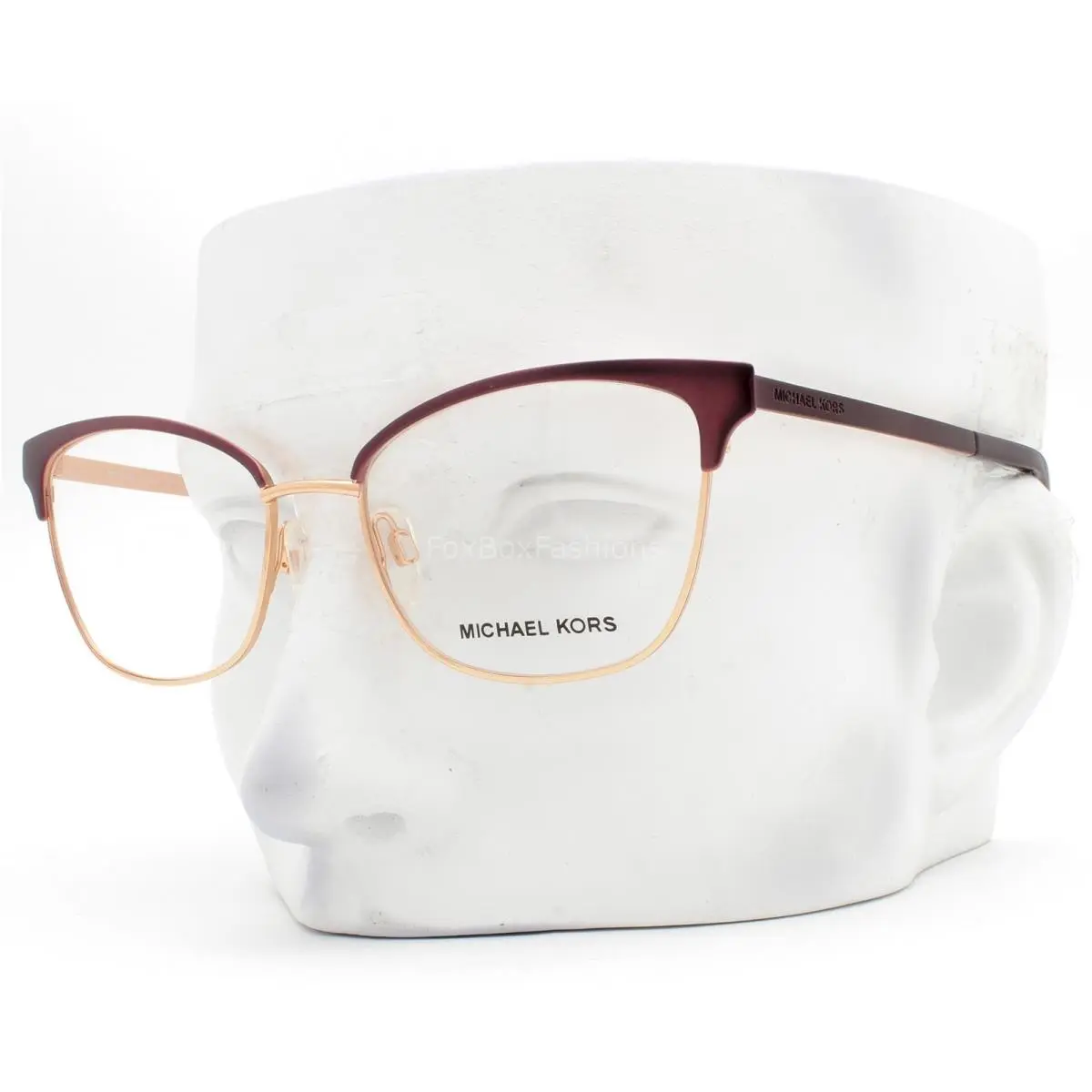 Michael Kors Adrianna IV Eyeglasses MK3012 1108 Glasses Dark Red Rose Gold Wcase